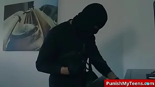 Submissive shop window bandits will be promptly arrested in connection with Sofia Leone's video